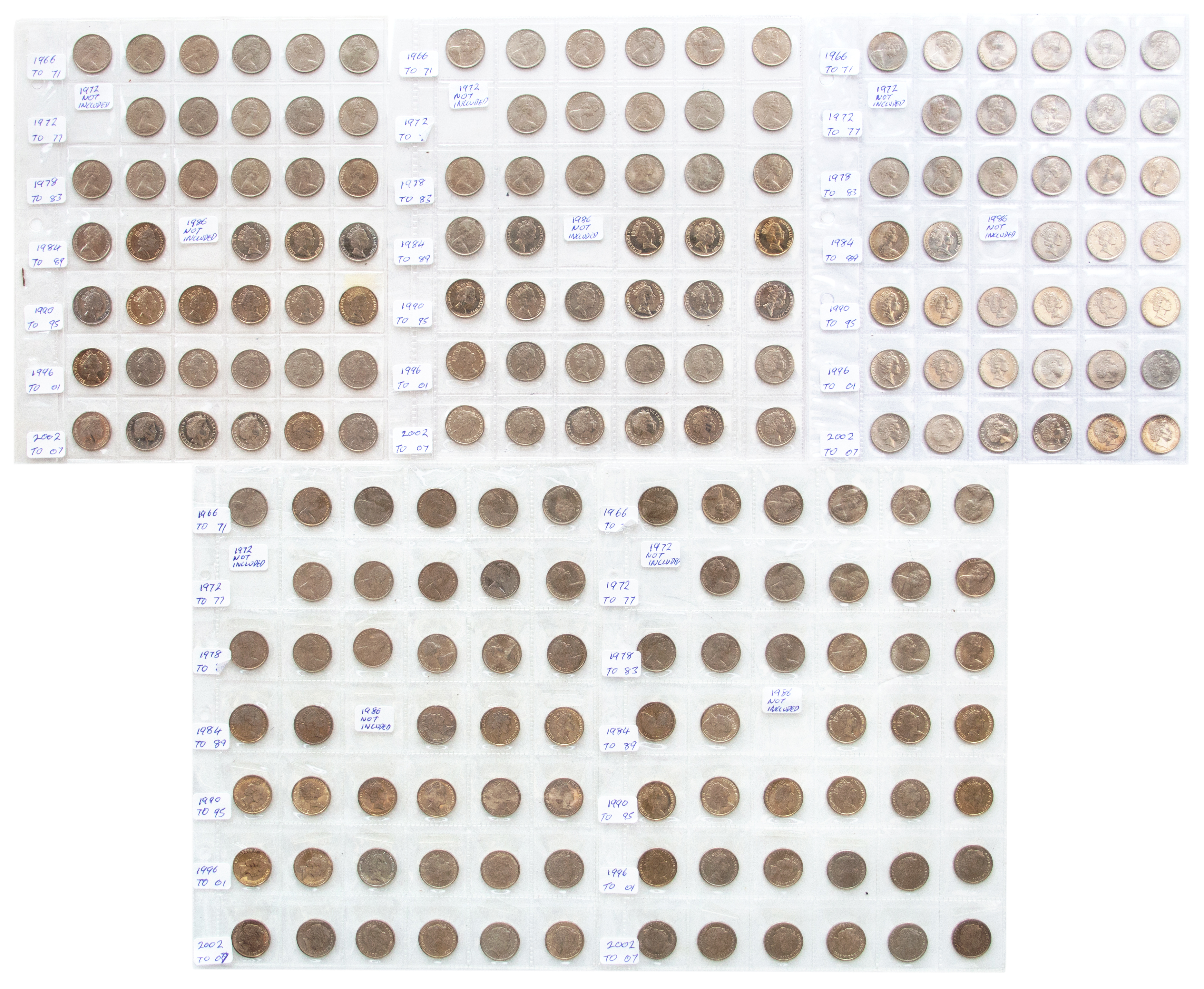 Elizabeth II, Five Cents, 1966 - 2007, UNC