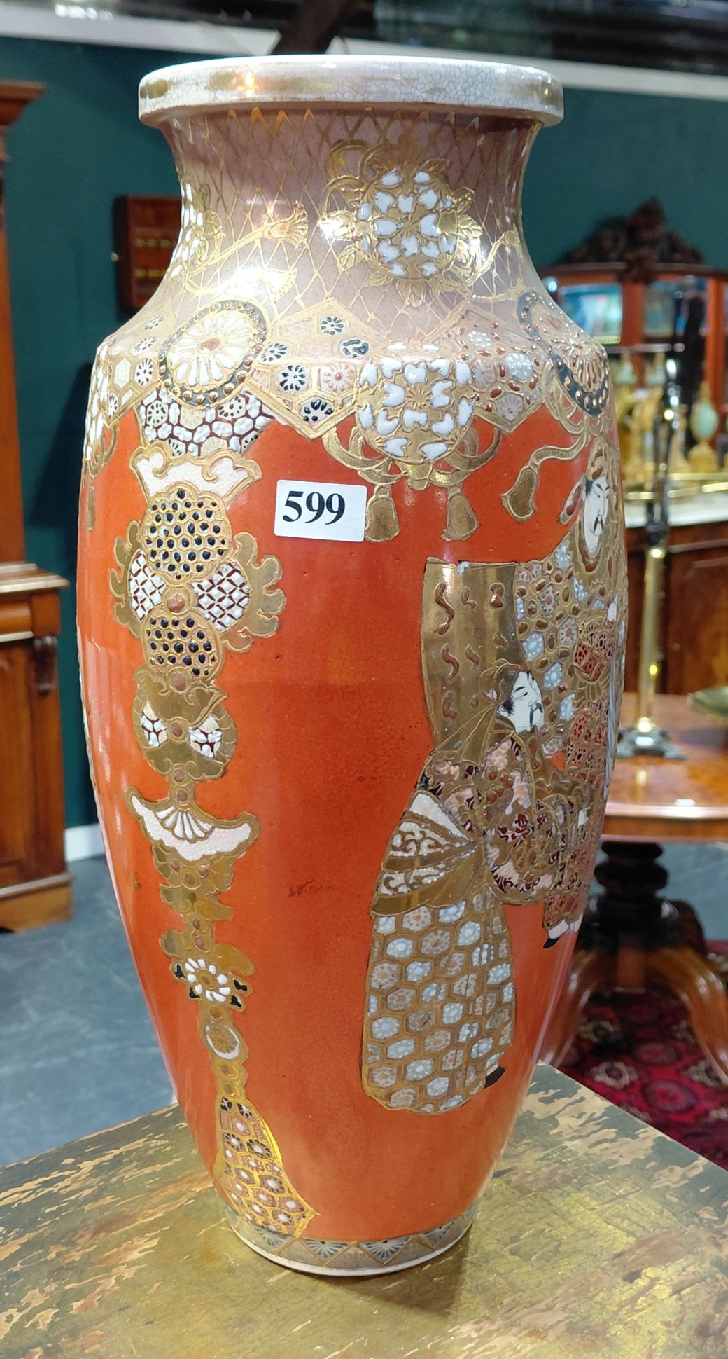 JAPANESE SATSUMA PORCELAIN VASE