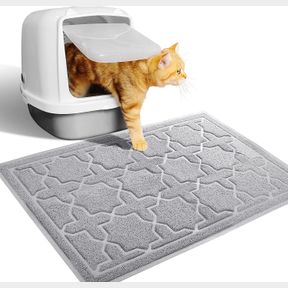 YIMOBRA CAT LITTER MAT, 24"X20" LITTER BOX MAT WITH LITTER LOCK MESH, SOFT DURABLE CAT LITTER MAT LITTER TRAPPING MAT, EASY TO CLE
