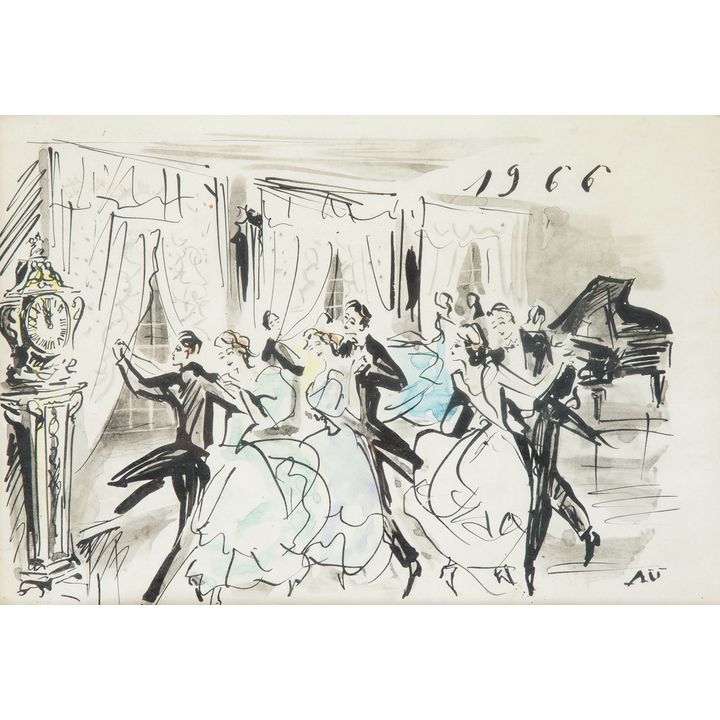 Antoni Uniechowski | Na balu, 1966 r.