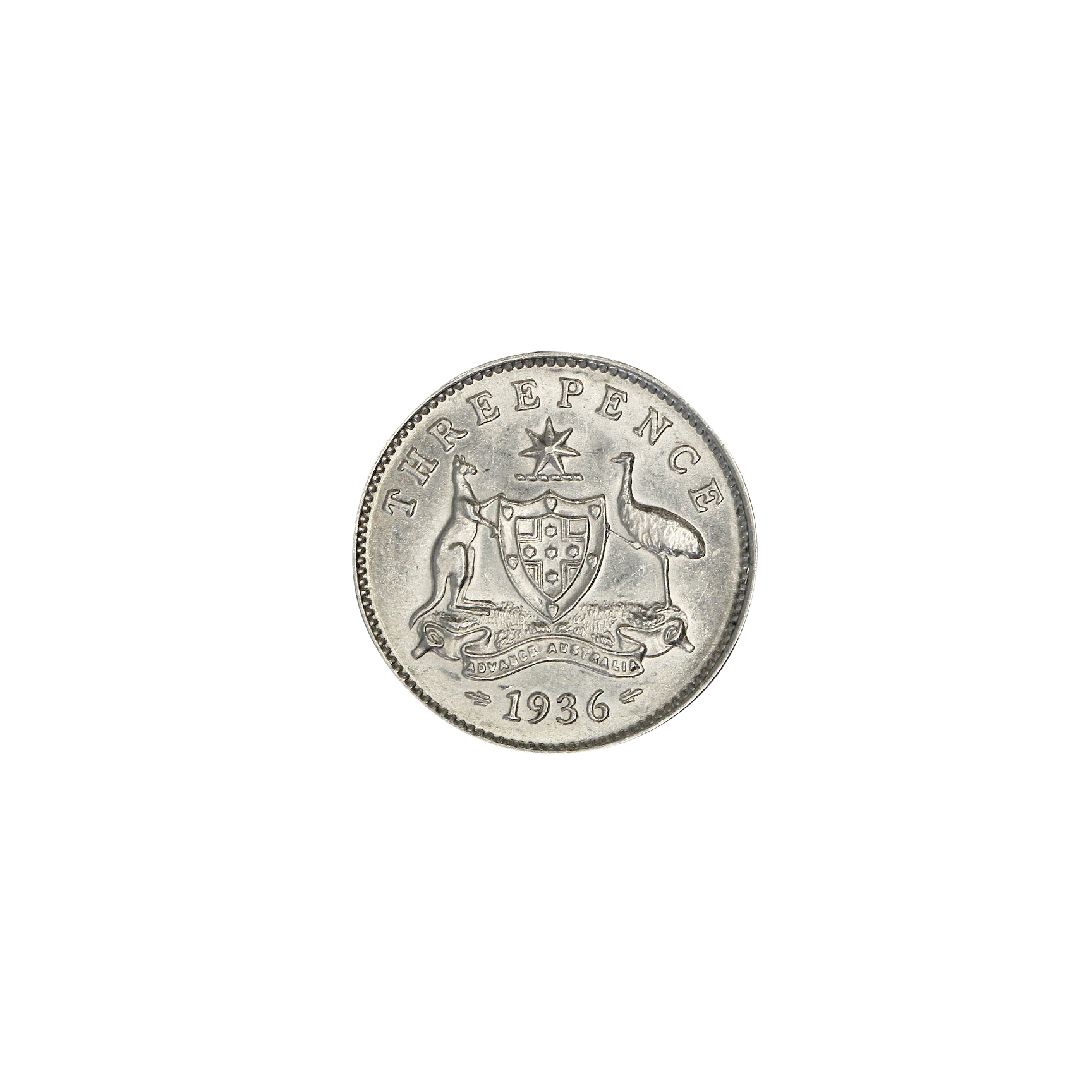 George V, Threepence, 1936, CHU