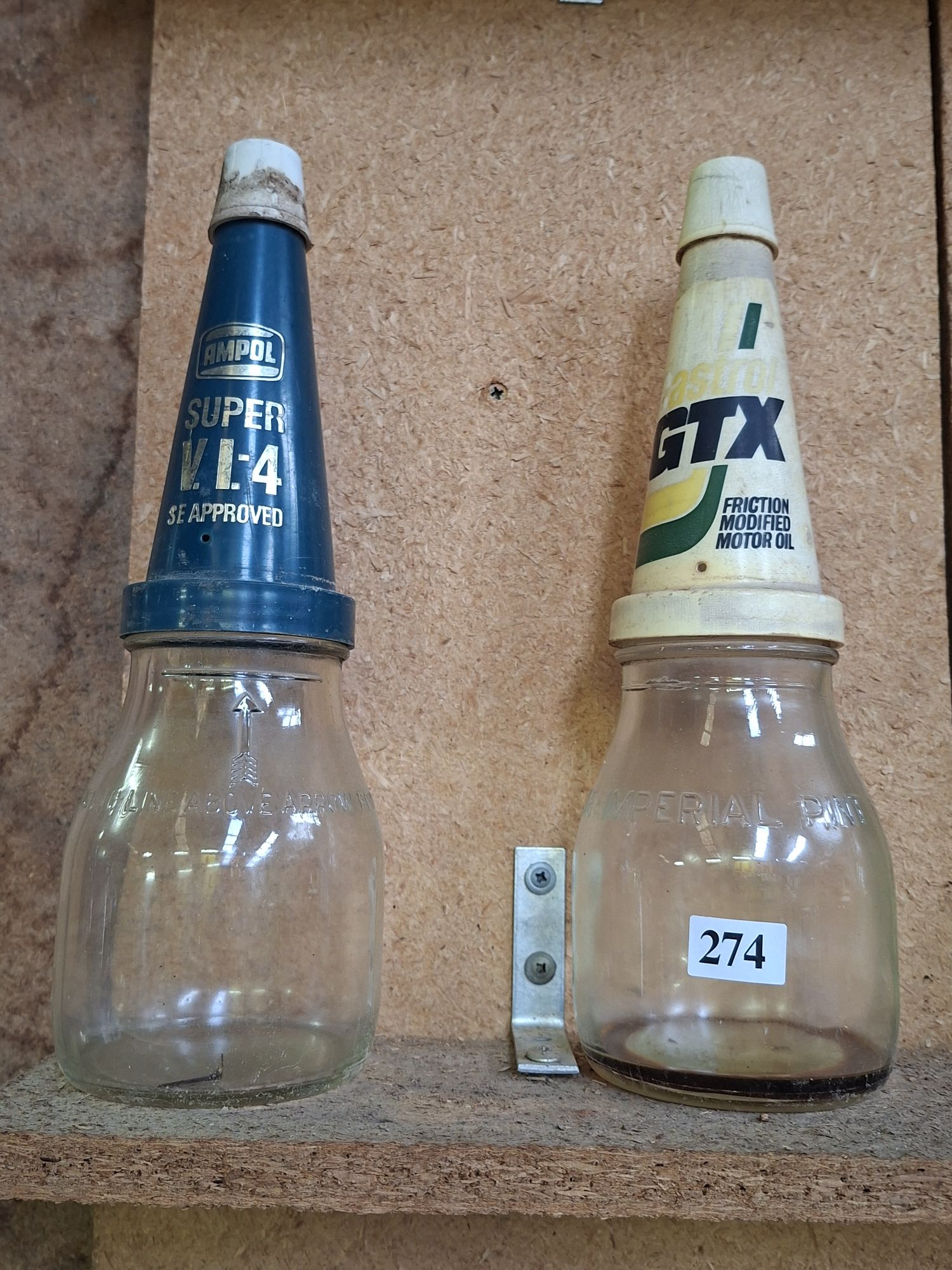 2 Oil Bottles And Pourer Caps