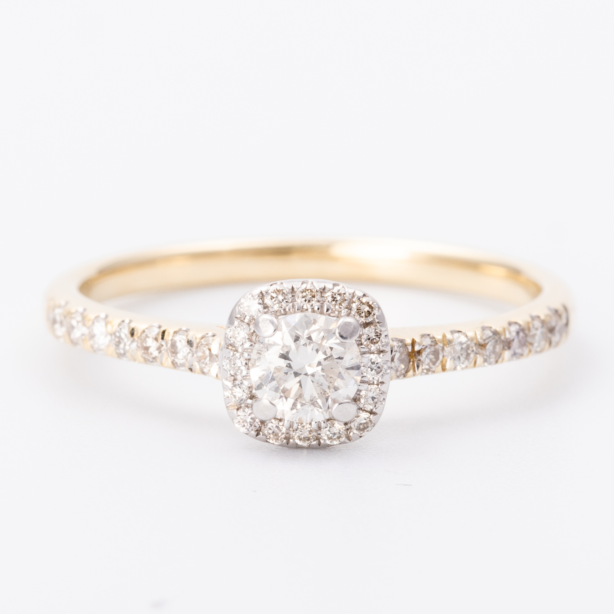209 · 0.47 Carat Diamond Halo Ring 9ct Gold