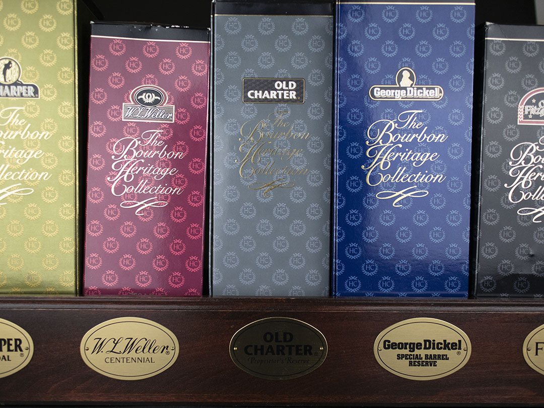 Bourbon Heritage Complete Set (5 Bottles With Commemorative Stand ...