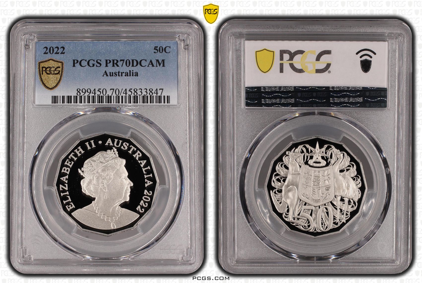 Fifty Cent, 2022, PCGS PR70DCAM