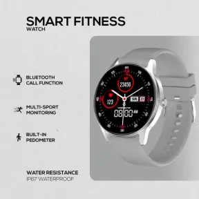 Volkano Smart Watch: Women Men Calling Notifications Soul Series Silver | DEFECTIVE