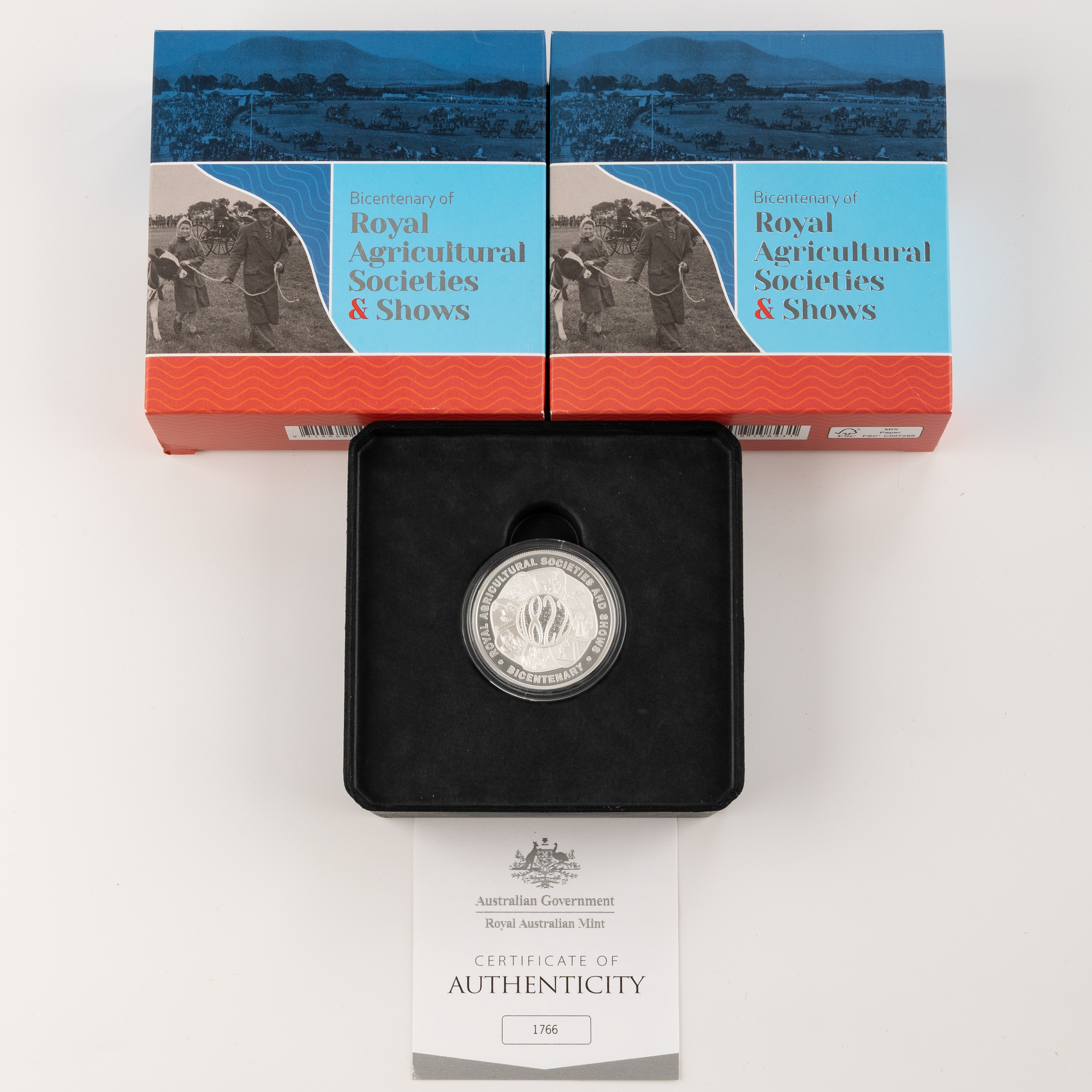 Elizabeth II, RAM - Bicentenary of Royal Agricultural Societies & Shows, Five Dollars, 2022, FDC