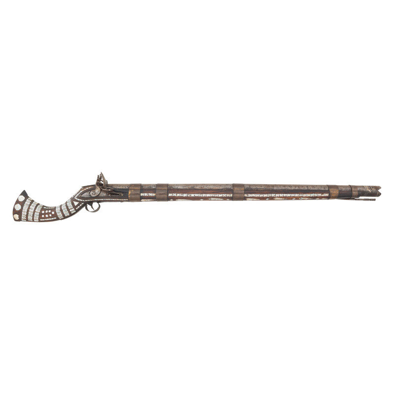 Unusually Large Khyber Pass Flintlock Jezail (Most Likely Rampart Gun) circa 1830
