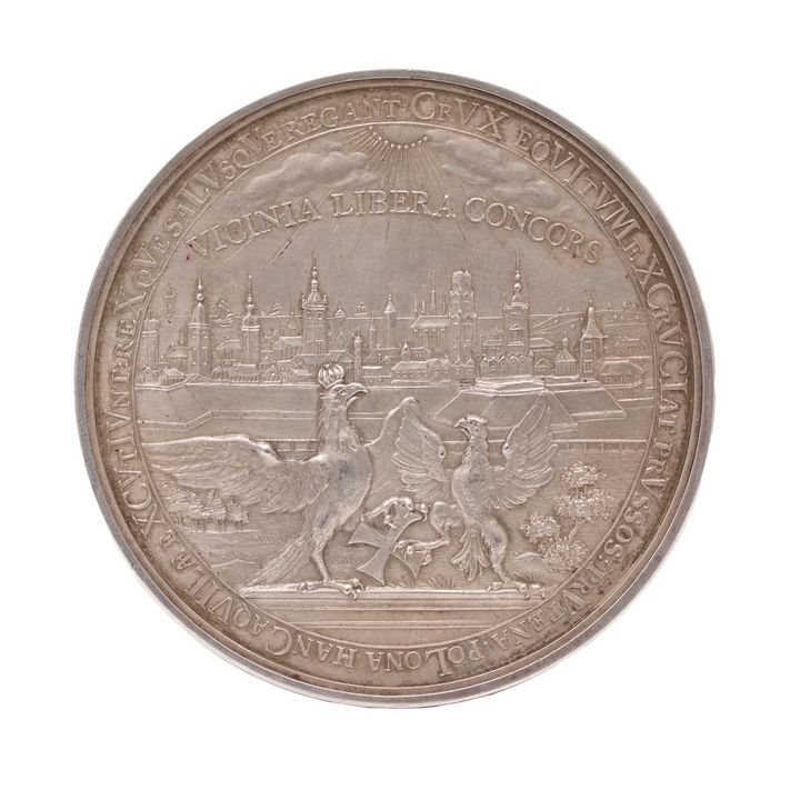 MEDAL 300-LECIA PRZYŁĄCZENIA POMORZA DO POLSKI, AUGUST III, 1754 R.