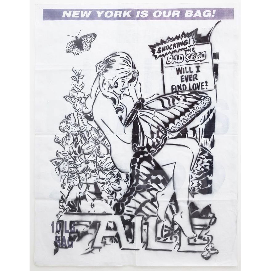 Faile 'Butterfly Girl – New York is our Bag!'