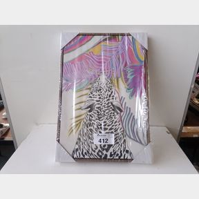 CUNNING BOLD FRAMED ARTWORK - 45X65X4