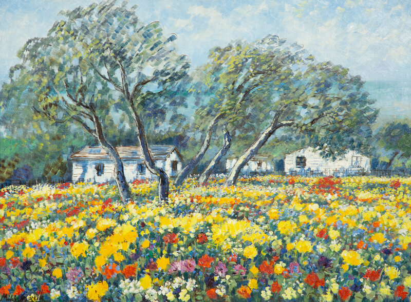 Michele Cascella
(American/Italian, 1892-1989)
Flower Field in an Abruzzi Farmyard
