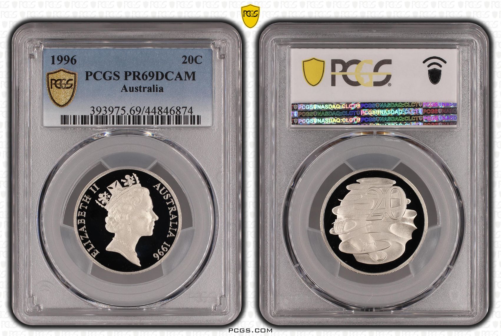 , Twenty Cent, 1996, PCGS PR69DCAM