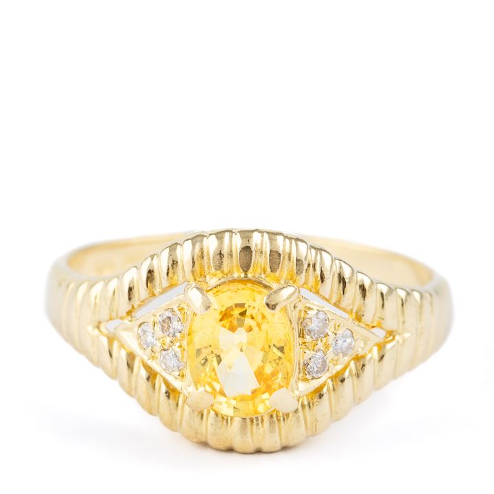 Sapphire & Diamond Ring 18ct