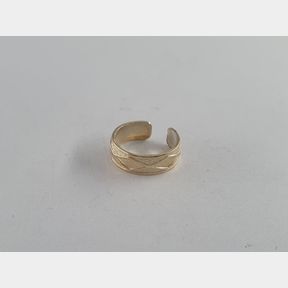 9CT GOLD PLATED STERLING SILVER TOE RING - 51929/10048