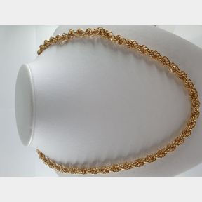 GOLD PLATED 60CM ROPE LINK CHAIN - 69 GRAM - 51929/6832