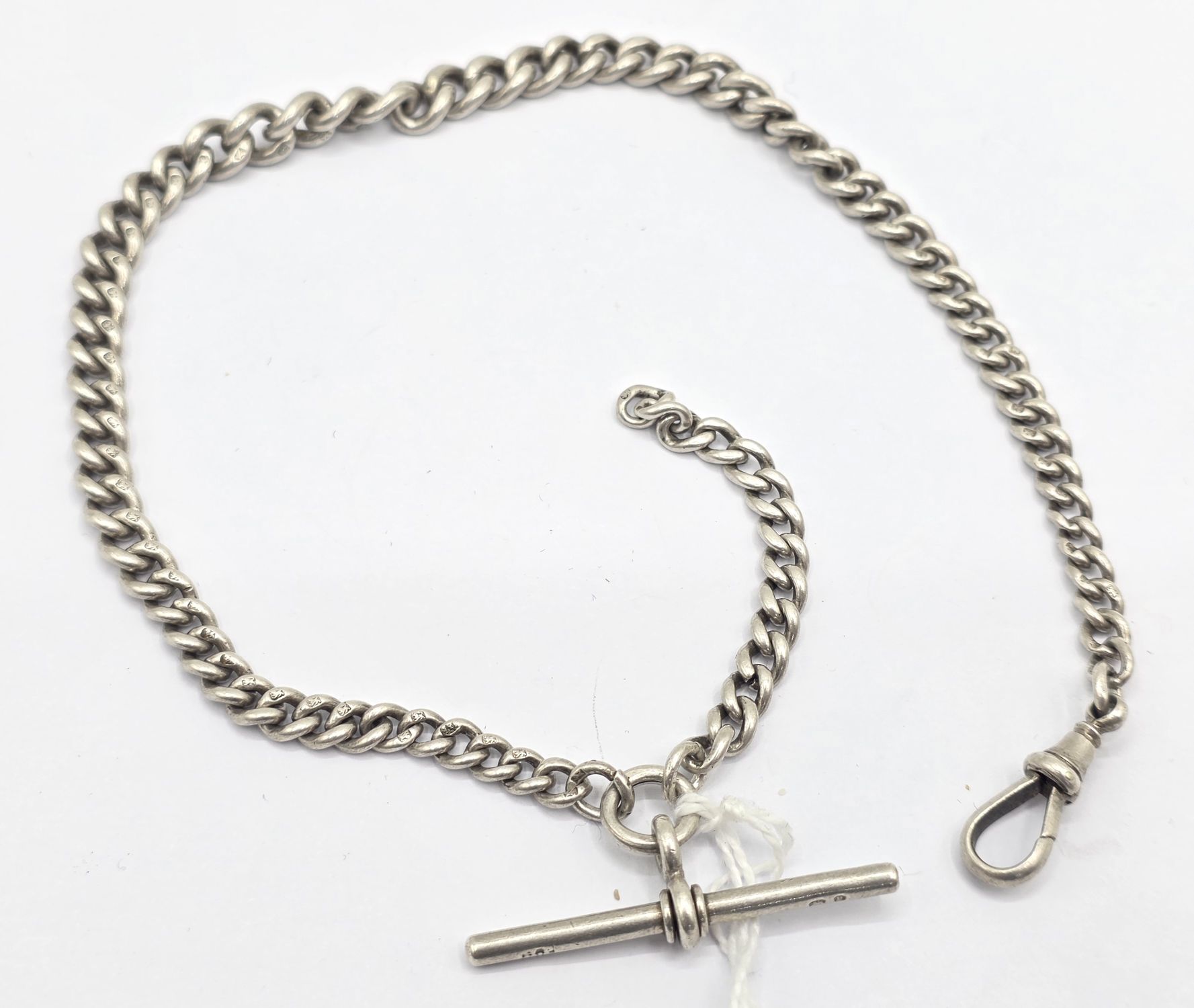 Antique Sterling Silver Watch Chain