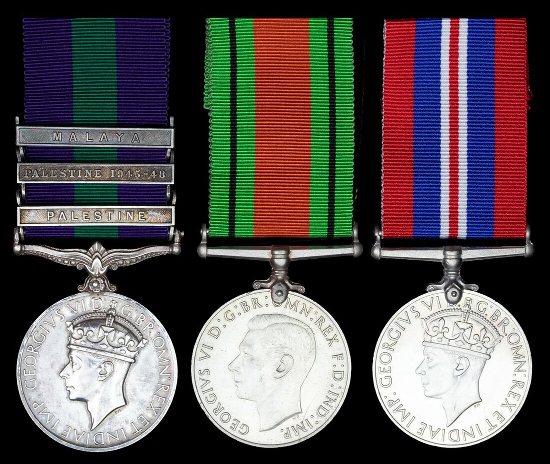 The campaign group of three awarded to Sergeant N. H. Pullan ...