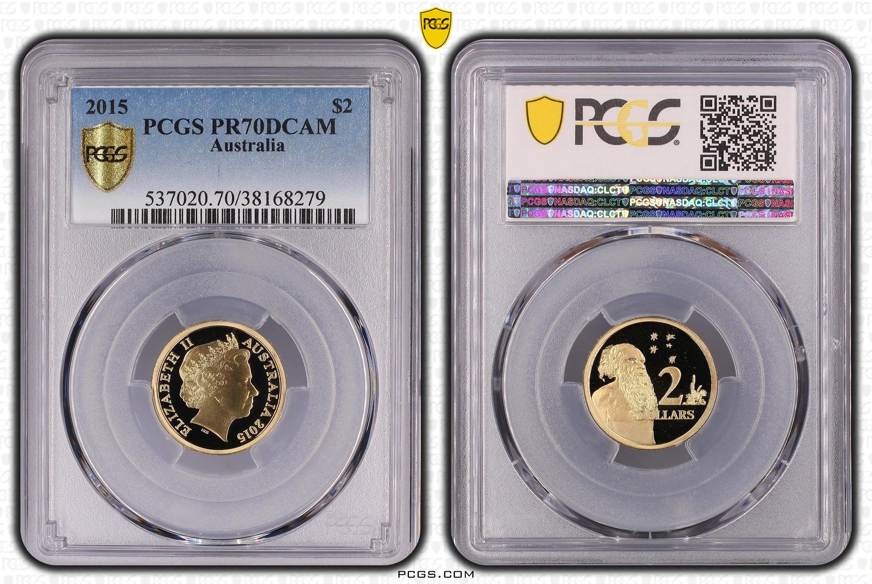 2015 Australia Two Dollar, $2 Proof PCGS - PR70DCAM POP 42/0 -279