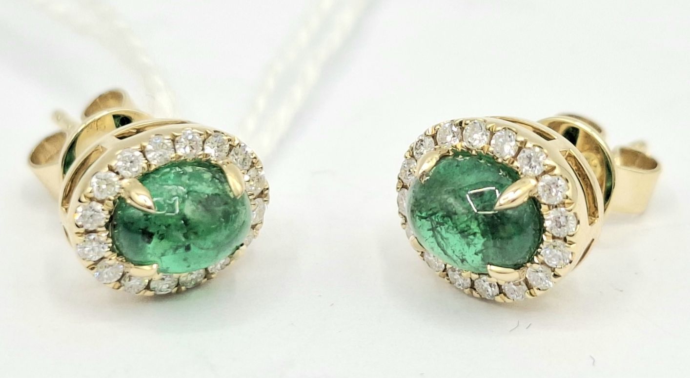 9ct Gold Halo Earrings