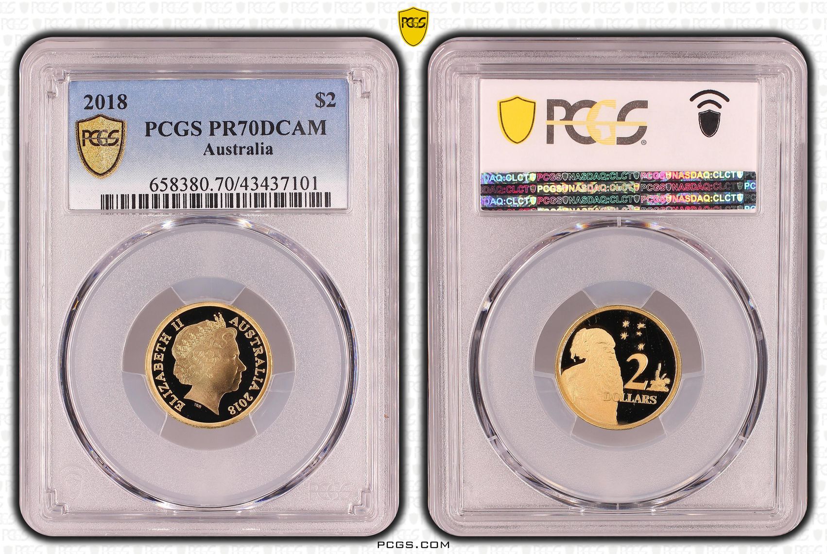 Elizabeth II, 30th Anniversary Designed by Ian Rank-Broadley, Two Dollar, PR70DCAM , 2018 PCGS POP - 39/0