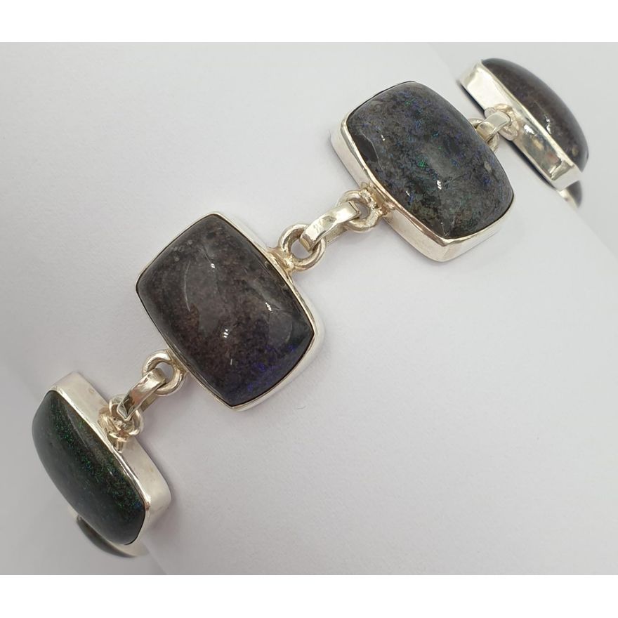 Stg Sil Opal Bracelet