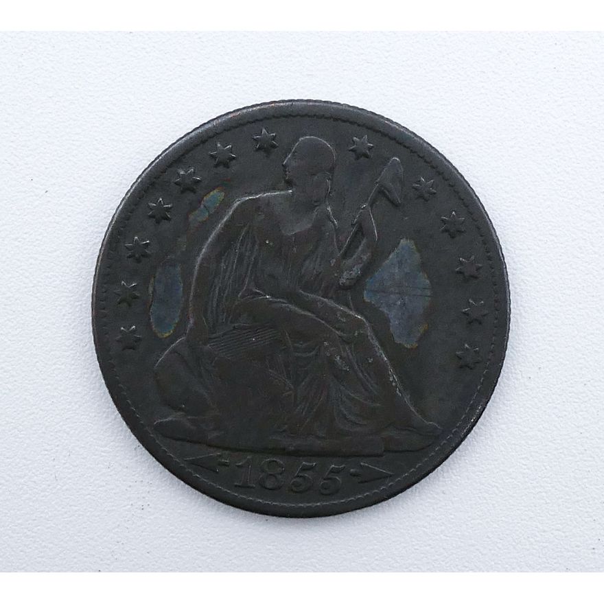 1855-O US Seated Liberty Silver Half Dollar