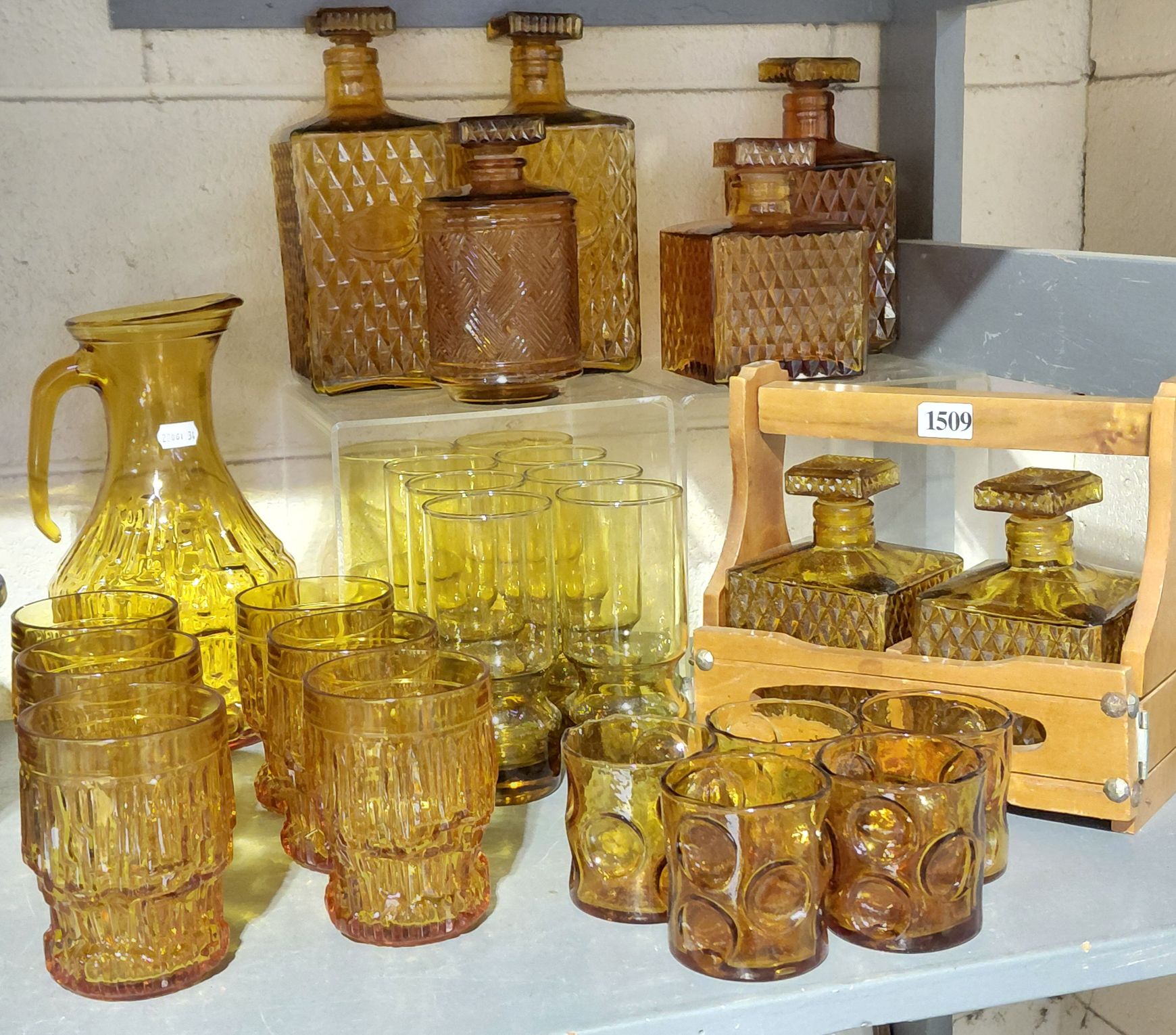 Amber Vintage Glassware