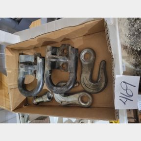 Pr of large heavy duty tow hooks and chair hooks