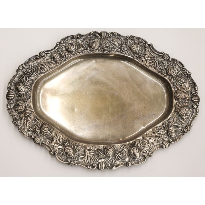 Antique Gorham Chrysanthemum Sterling Tray