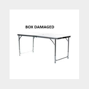 Campground Valhalla Aluminium 1.2m Folding Table - White(BOX DAMAGED) | PK 51691/527 B1 (S3)