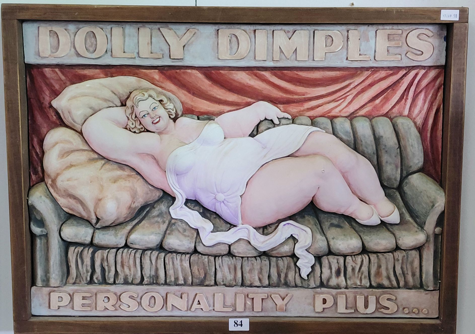 Dolly Dimples 3d Plaster Art