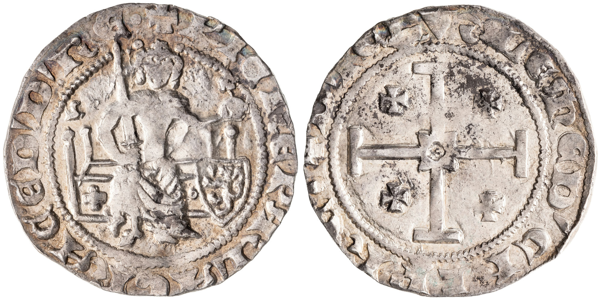 Cyprus, Peter I, Crusader States, Gros, 1359-69, aVF