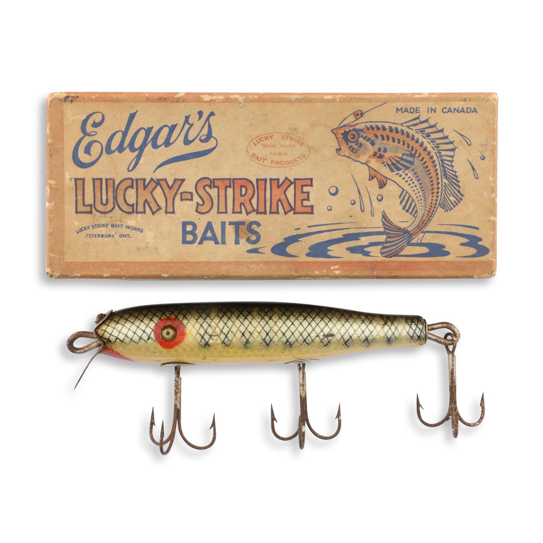 Sold at Auction: LUCKY STRIKE WALLEYE MINNOW
