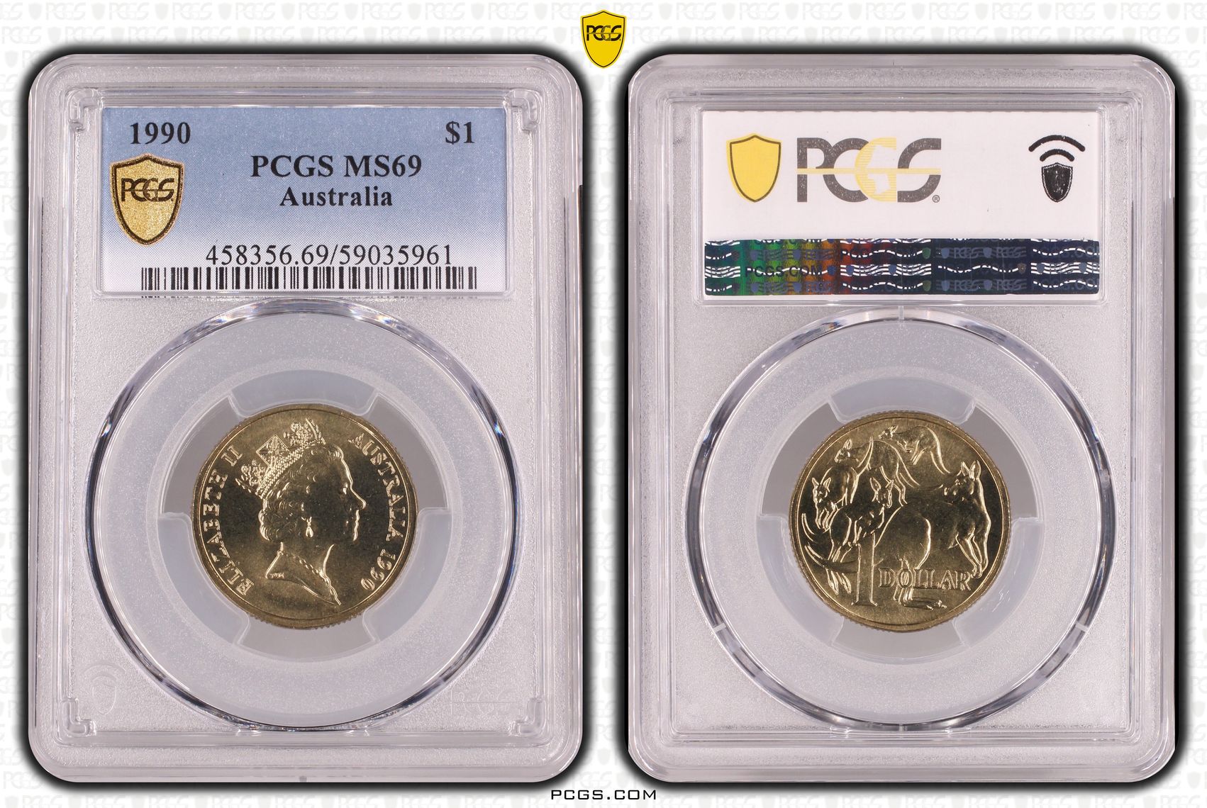 POP 3/0, One Dollar, 1990, PCGS MS69