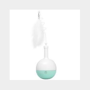 UrbanPets - Motion Sensor Interactive Cat Ball Toys with Food Dispenser - Grey / White - Bar 9901066452356-51748/8713