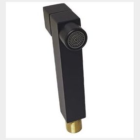 SH Riova Square Spout With Valve Brass Black |