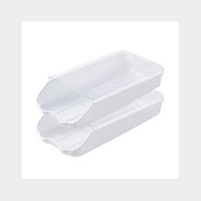 2 Pieces Egg Tray Auto-Sling Egg Storage Holder Pantry Fridge Egg Holder - 51745/18417 AS B1 (S2)