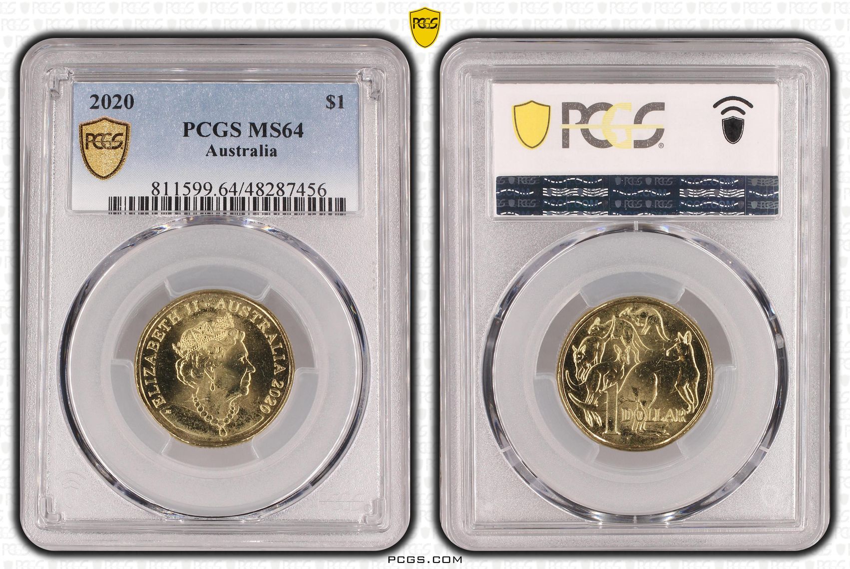 , One Dollar, 2020, PCGS MS64