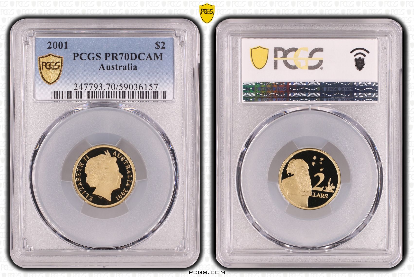 Two Dollar, 2001, PCGS PR70DCAM