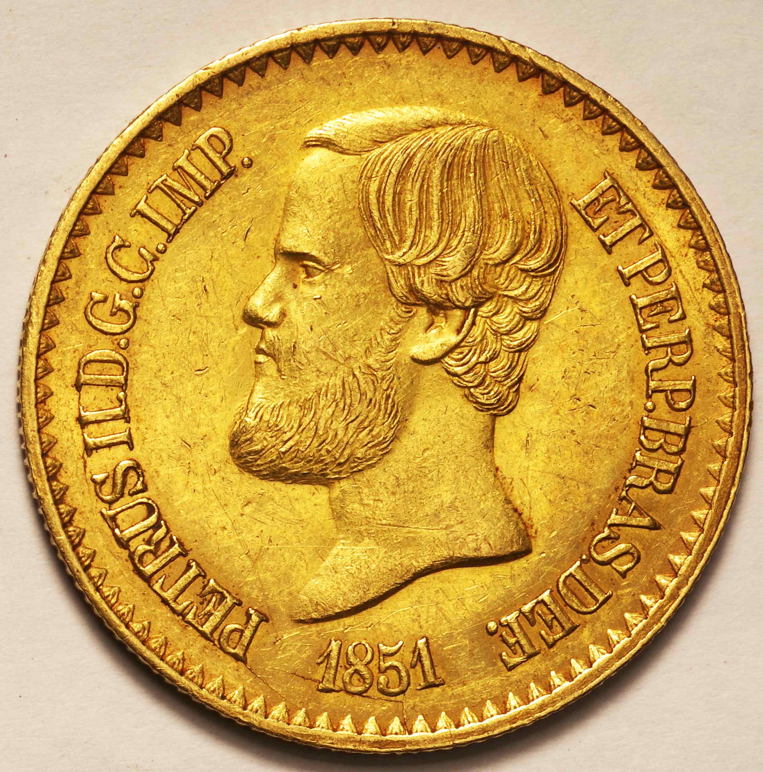 古銭ブラジル ペドロ2世 2,000レイス銀貨 1886年コイン