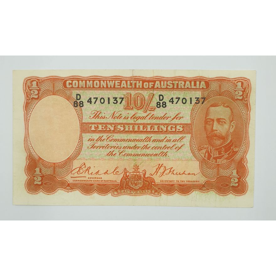 CoA R/S Ten Shilling Note