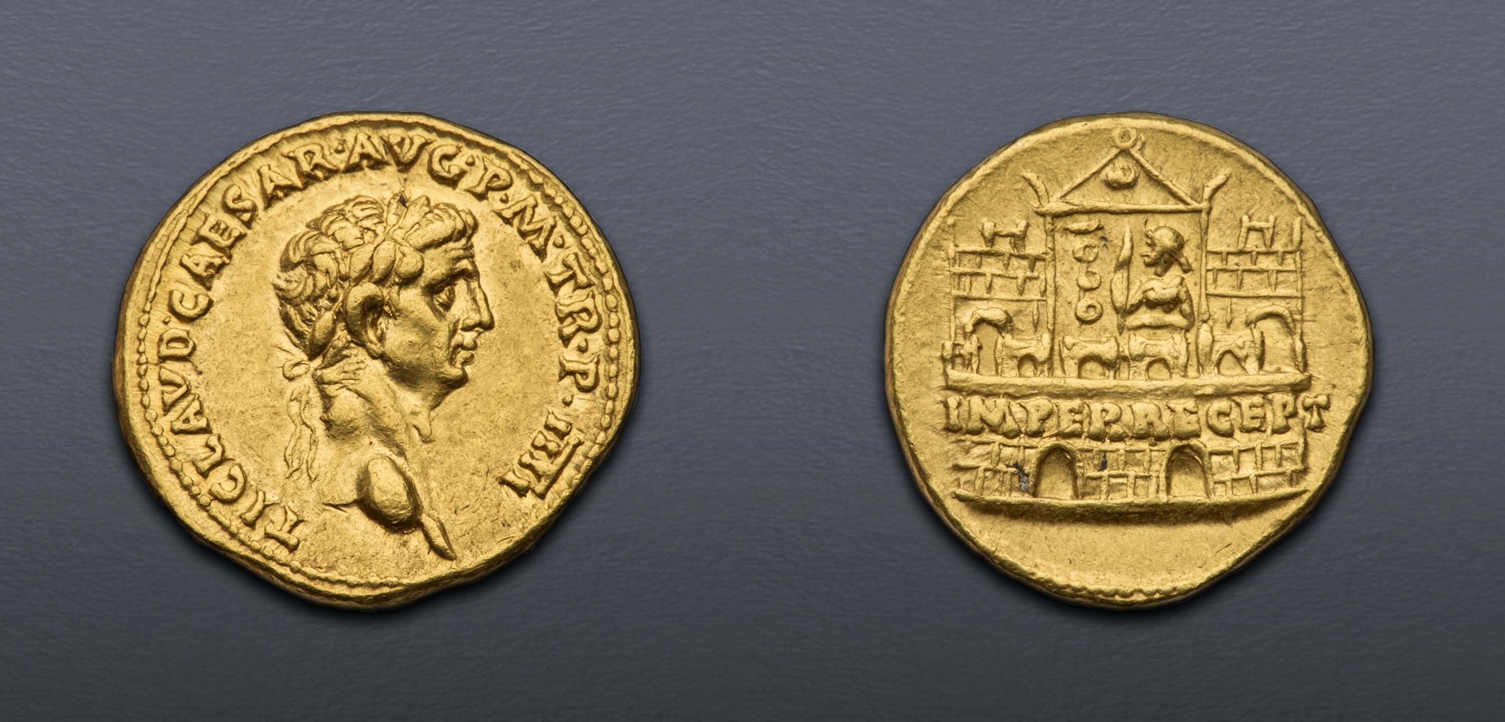 Claudius. AD 41-54. AV Aureus (18.5mm, 7.79 g, 3h). Rome mint. Struck ...