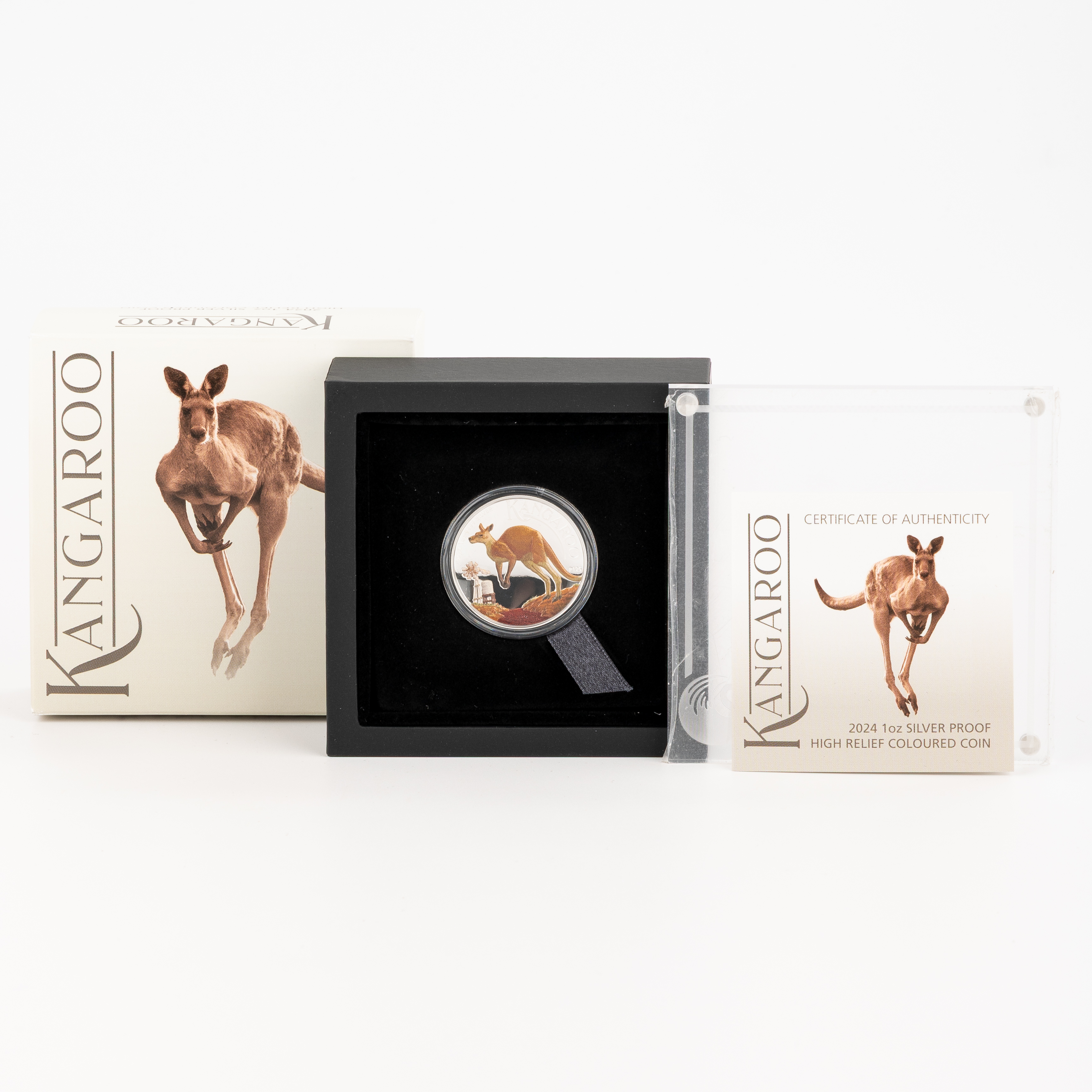 Charles III, Perth Mint - Kangaroo, One Dollar, 2024-P, FDC