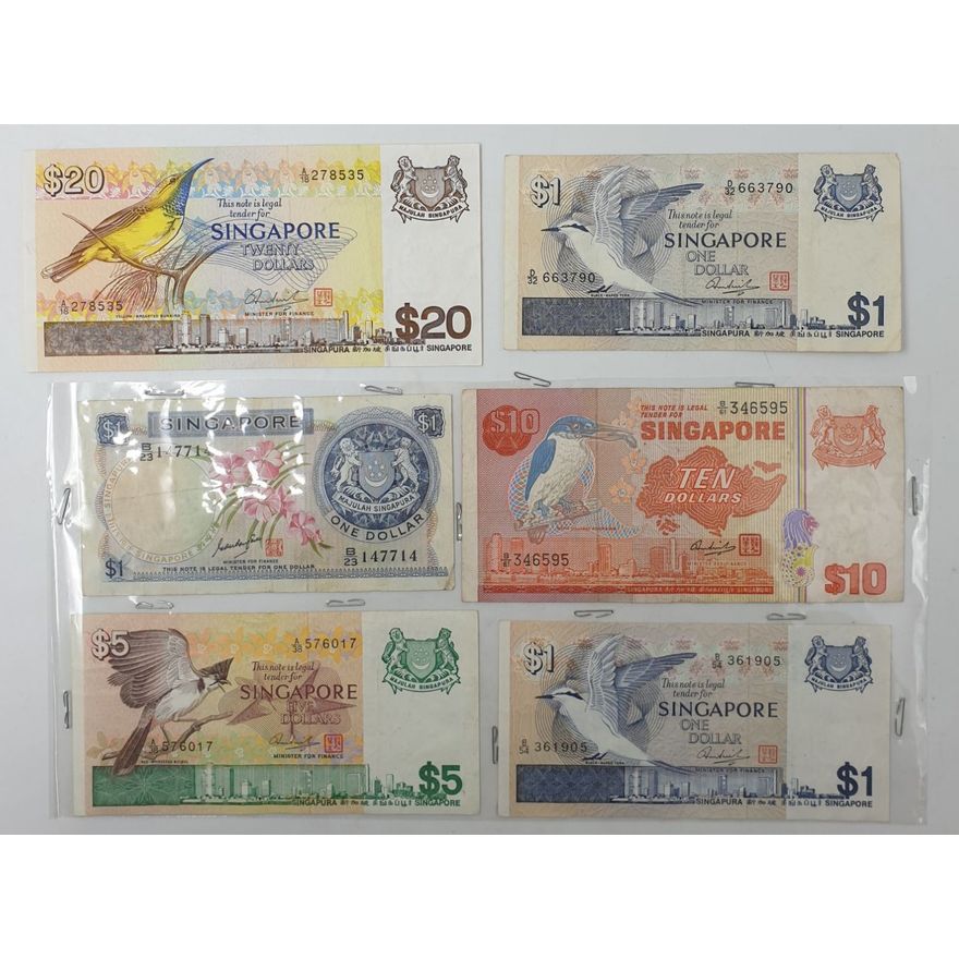 Singapore Notes (x6)