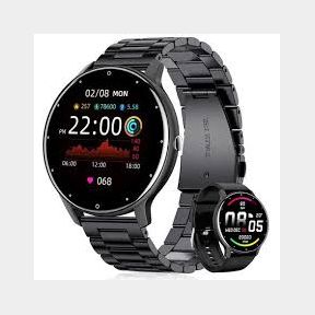 Smart Watch for Men Magnetic Stainless Steel Band Black -Bar 9902071139379-(SCREEN CRACKED) | 51745/23693 AS B3 (S2)
