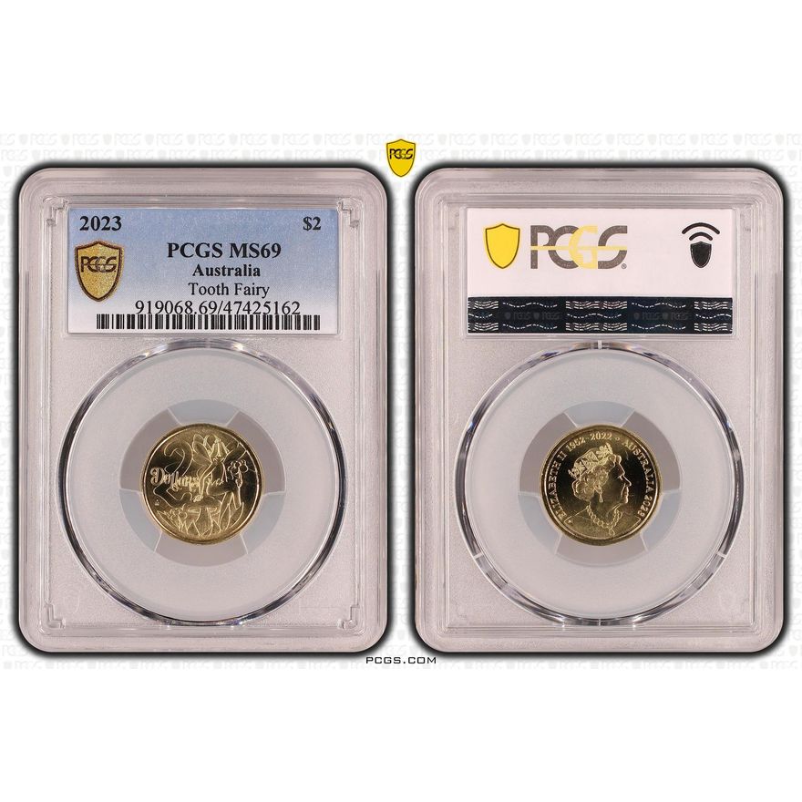 Tooth Fairy, Two Dollar, 2023 POP Report 21/0, PCGS MS 69
