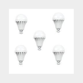 Mega Loadshedding Rechargeable LED Light Bulb - Cool White - 5 Pack -51719/683 B1 (S1)