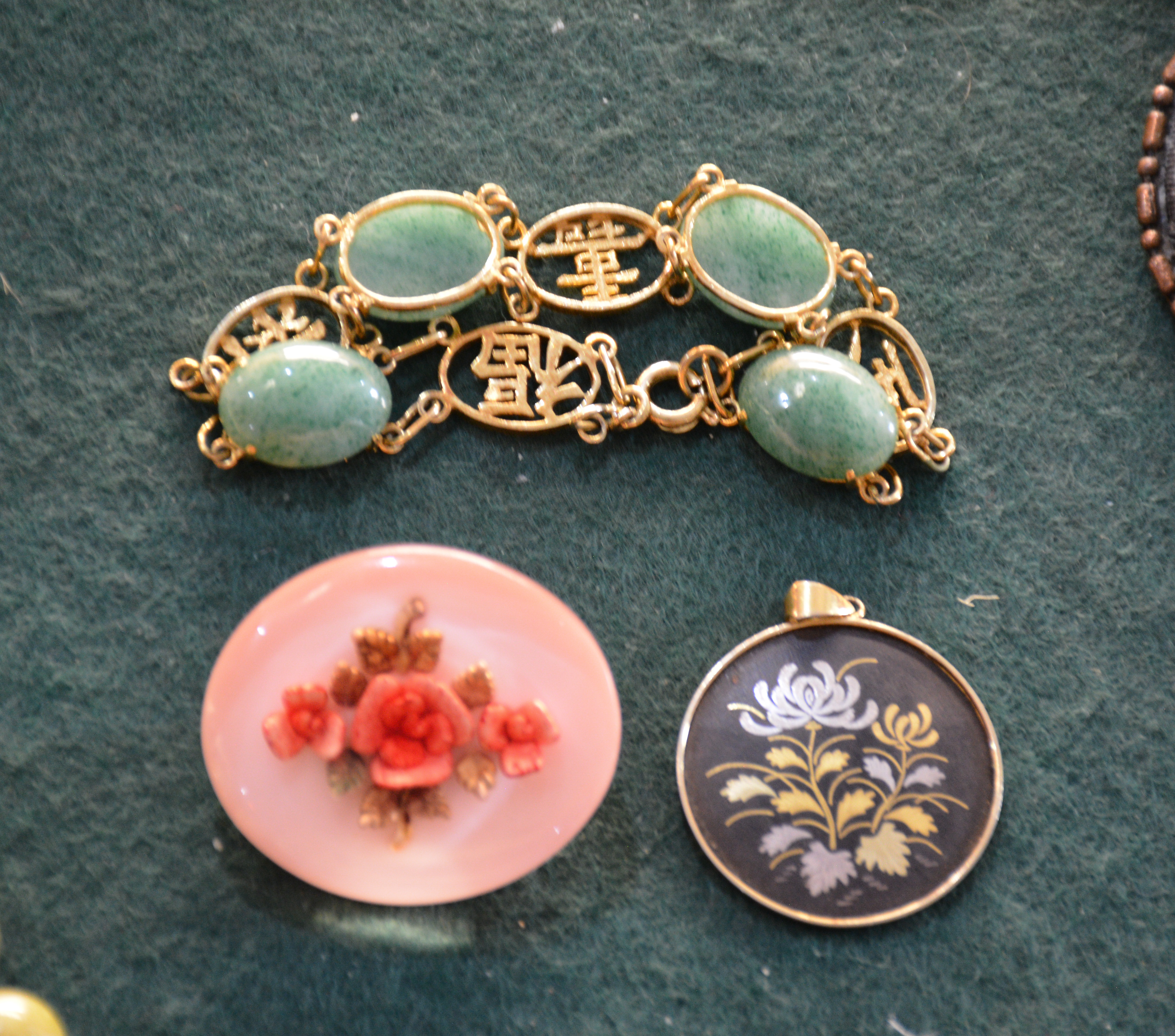 Vintage Bracelet, Brooch and Pendant — sold at auction in New Zealand for $30