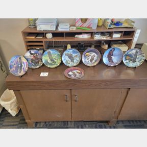 Set of 7 Franklin Mint American Eagle Collector Plates